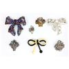 Image 1 : Group lot of 7  "Bow" & "Basket" pins