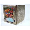 Image 3 : 800 silver etched & enamel cigarette case