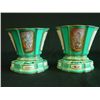 Image 1 : Pair 19th c. Sevres cache pots on stands
