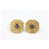 Image 2 : Set 18kt & 14kt  Tiffany stud & cufflinks