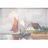 Image 2 : 2 Signed Hora painting "Boats"