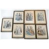 Image 1 : Lot of 7 framed French "Fashion" prints