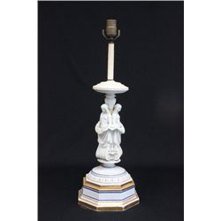 KPM porcelain figural lamp
