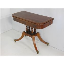 19th c. Regency style mahogany game table