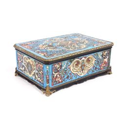 Fabulous 19th c. boulle lidded box