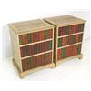 Image 2 : Pair faux book 3 drawer end tables
