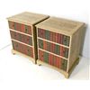 Image 3 : Pair faux book 3 drawer end tables