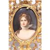 Image 2 : Gilt carved frame with porcelain plaque