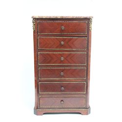 Unusual old diminutive Louis XVI style chest