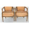 Image 2 : Pair walnut framed chairs