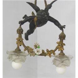 2 light "Cherub" chandelier