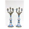 Image 1 : Pair Sevres & bronze candelabrum