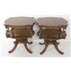 Image 1 : Pair Regency style lamp tables ca. 1940's