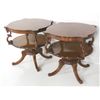 Image 3 : Pair Regency style lamp tables ca. 1940's