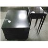 Image 2 : Black lacquer nightstand and nesting tables