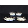Image 2 : 4 early porcelain open reticulated small dishes