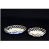 Image 5 : 4 early porcelain open reticulated small dishes