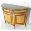 Image 3 : Marble top demilune cabinet