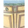 Image 6 : Marble top demilune cabinet
