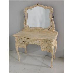 Faux marble finish vanity