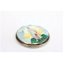 French enamel compact