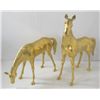 Image 1 : 2 brass sculptures of "Horses Grazing"