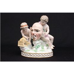 19th c. Meissen porcelain grouping