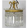 Image 1 : Dore bronze & crystal dome French chandelier