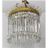 Image 2 : Dore bronze & crystal dome French chandelier