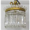Image 3 : Dore bronze & crystal dome French chandelier