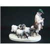 Image 1 : 20th c. Meissen grouping \\\"Shepherd with Sheep\\\"