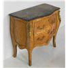Image 3 : Marble top satinwood & walnut inlaid commode