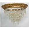 Image 2 : Crystal and Brass Tiered Chandelier