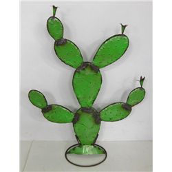 Metal cactus abstract candelabra