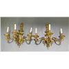 Image 1 : Pair bronze 3 light sconces