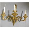 Image 2 : Pair bronze 3 light sconces