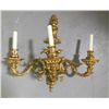 Image 3 : Pair bronze 3 light sconces