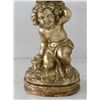 Image 3 : Carved gilt lamp table with "Putti" base