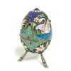 Image 1 : Russian silver enamel egg