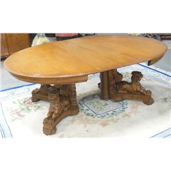R.J. Horner Victorian round oak table