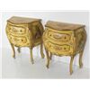 Image 2 : Circa 1900 Venetian pair of handpainted commodes