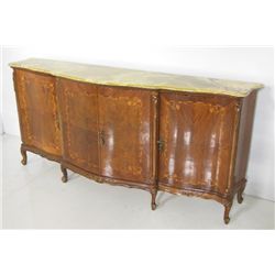 Walnut onyx top server