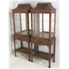 Image 1 : Pair mahogany Chippendale style curio