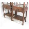 Image 4 : Pair mahogany Chippendale style curio