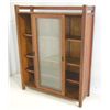 Image 2 : Mission Oak Bookcase with Sliding Doors