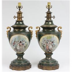 Royal Vienna style lamps