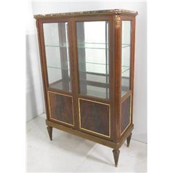 Beveled glass 2 door curio