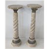 Image 1 : Pair of Bronze and Marble Pedestals