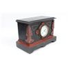 Image 4 : Marble Mantle Clock & 19thc. Pr. Marble Garniture