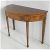 Image 2 : Inlaid demilune mahogany console table